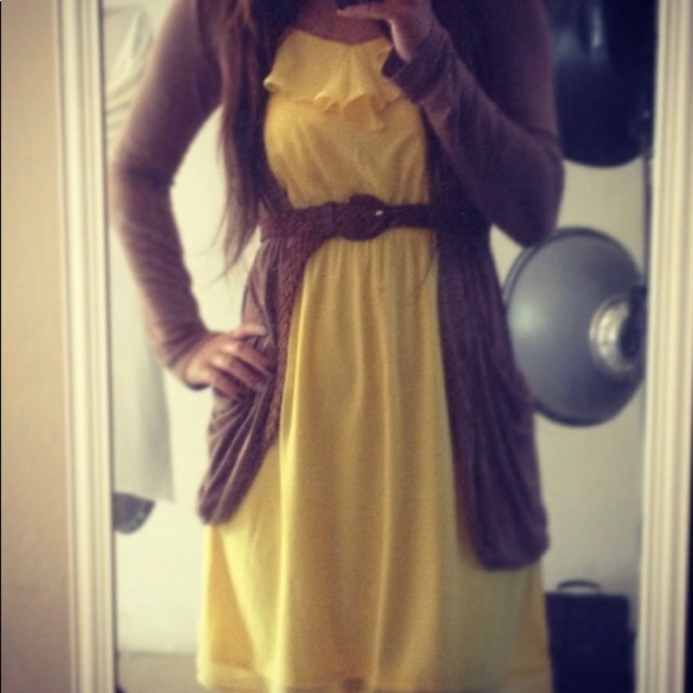 Francesca’s Collection Yellow Summer Dress